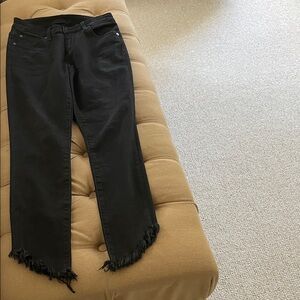 Joe's Jeans Dark Cropped with Frayed Edges